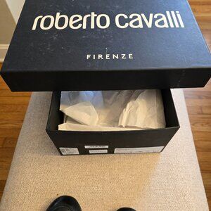Roberto Cavalli Men's Calf Black Mule